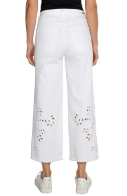 White Eyelet Jean